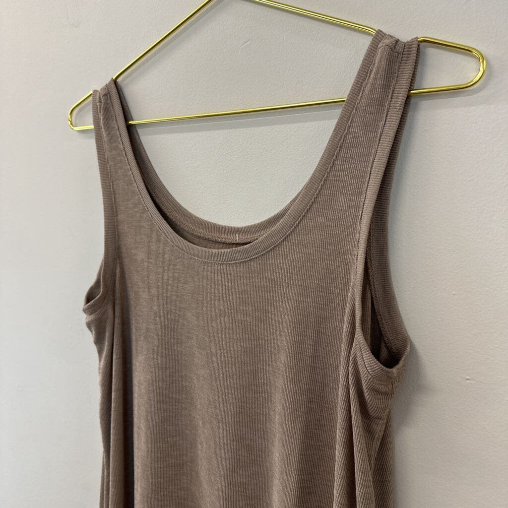 Madewell Brown Ribbed Tank Small