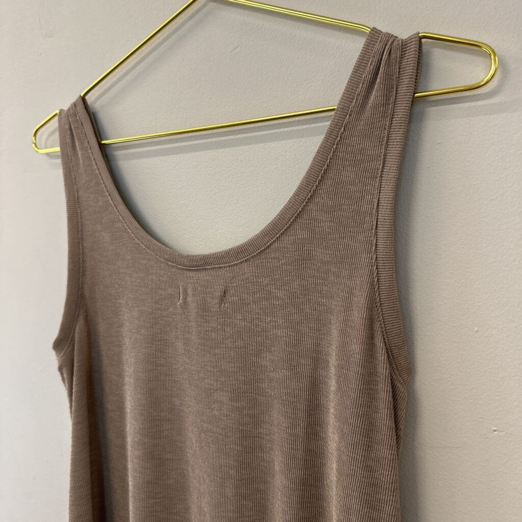 Madewell Brown Ribbed Tank Small