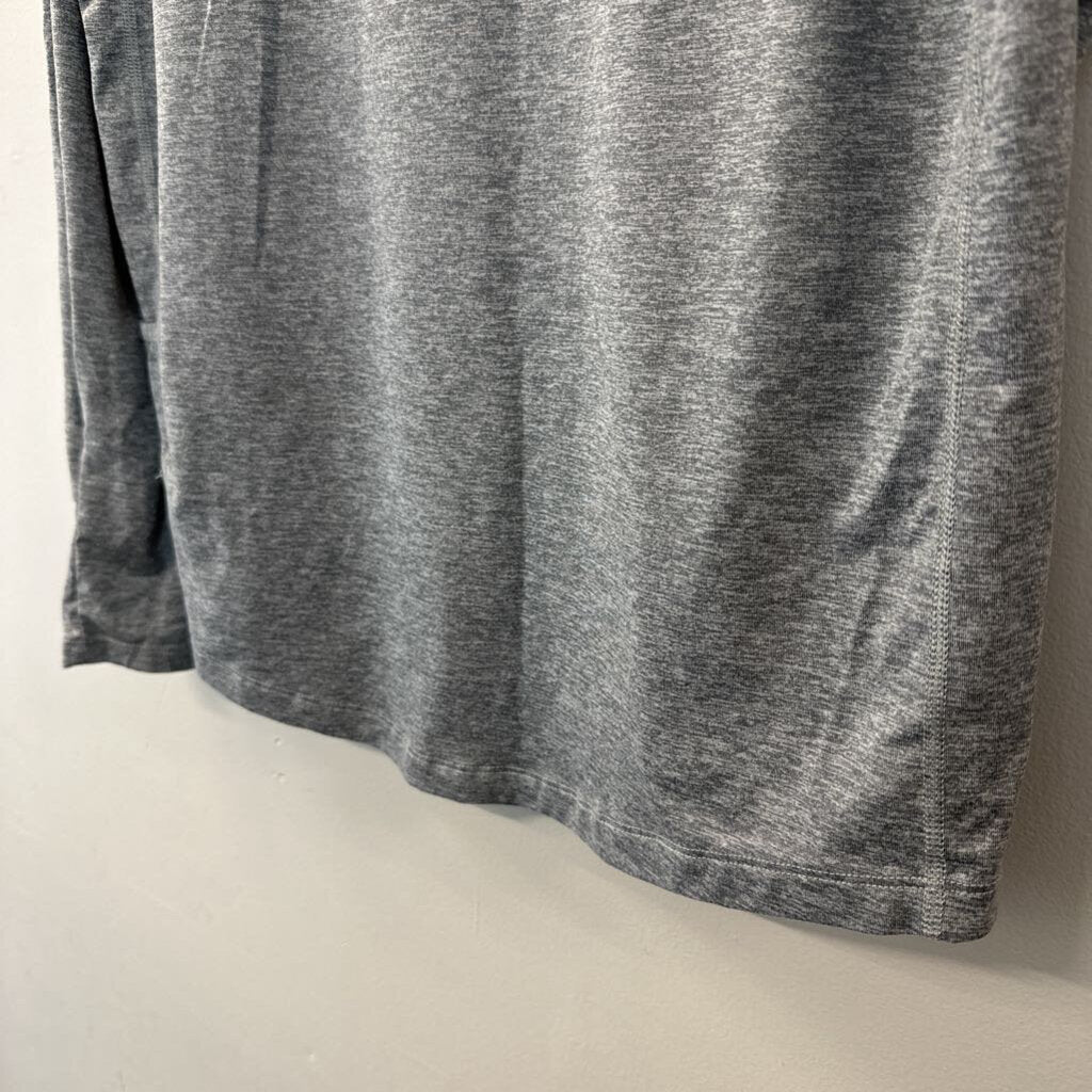 Nike Grey Long Sleeve Athletic Long Sleeve Top Medium