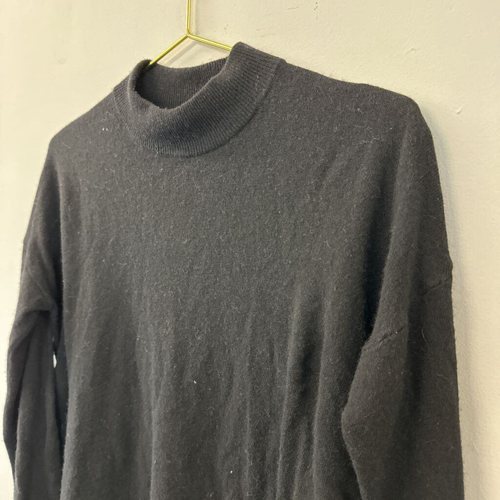 Madewell Black Long Sleeve Mock Neck Sweater Small