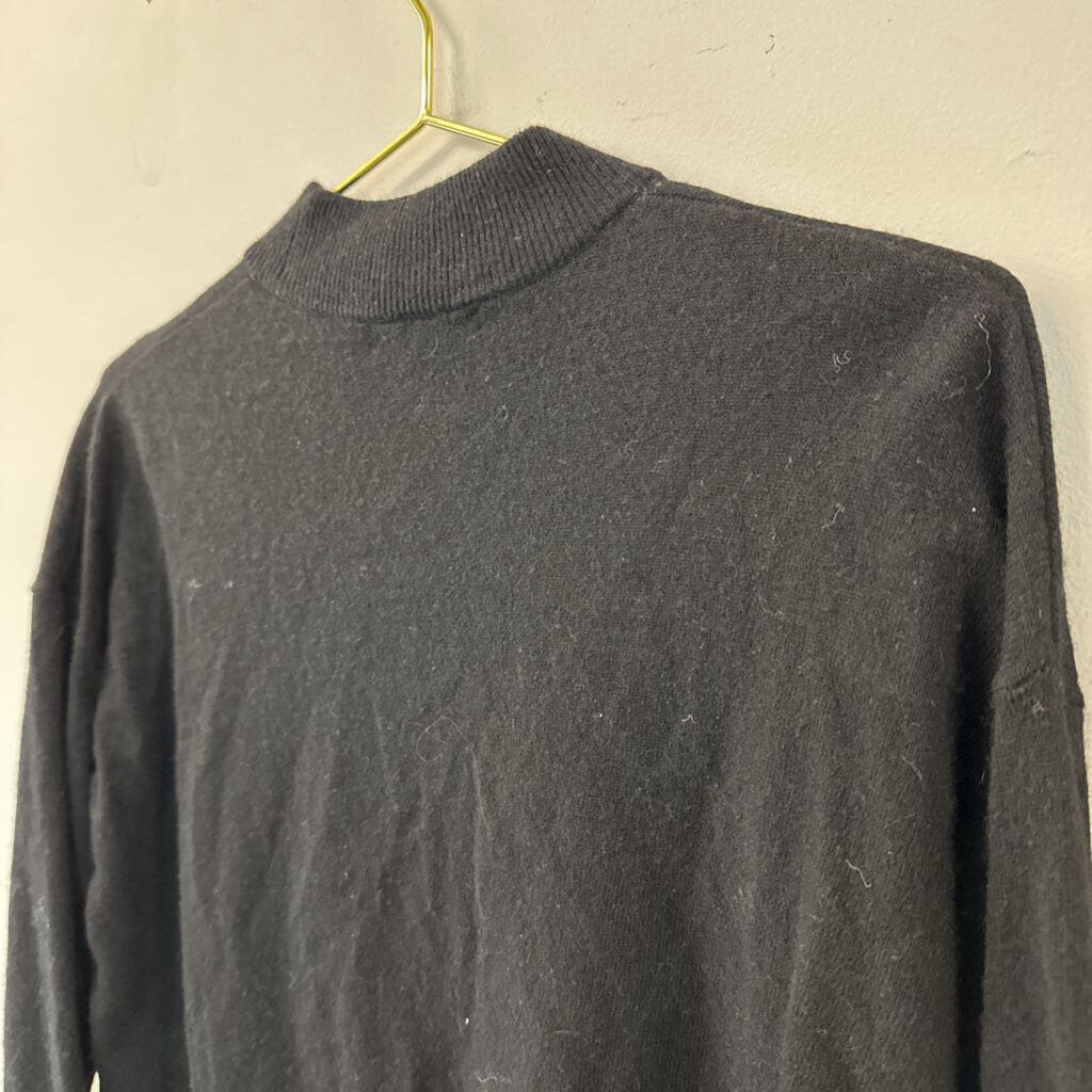 Madewell Black Long Sleeve Mock Neck Sweater Small