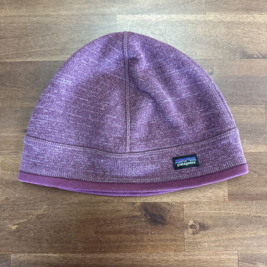 Patagonia Maroon Knit Fleece Lined Beanie O/S