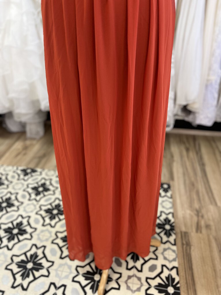 Ever Pretty Orange Chiffon V Neck Long Formal 14