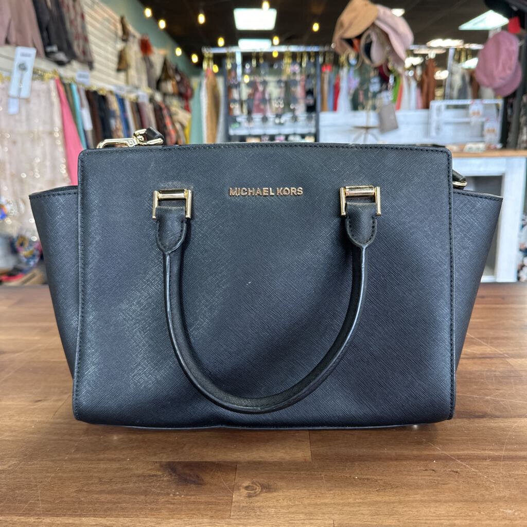 Michael Kors Black Leather Purse