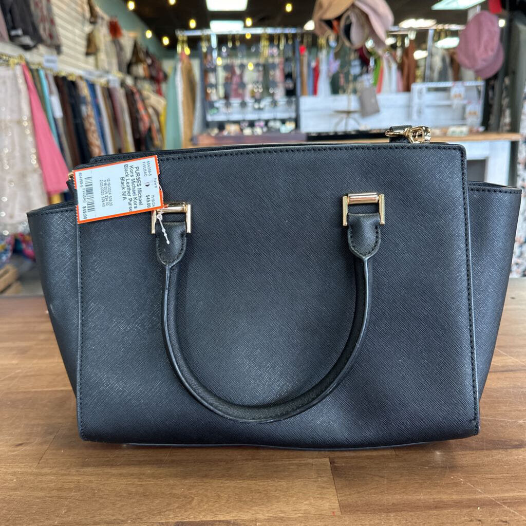 Michael Kors Black Leather Purse