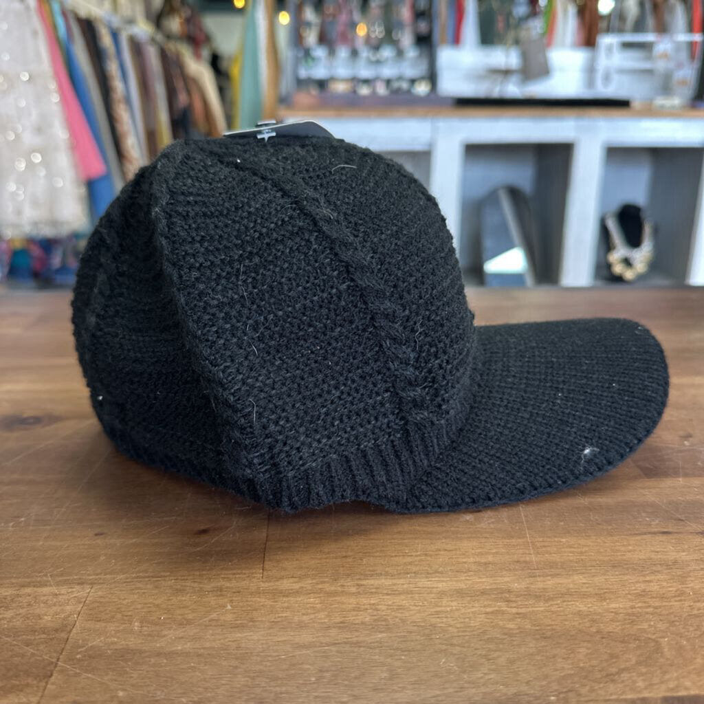 Black Knit Hat