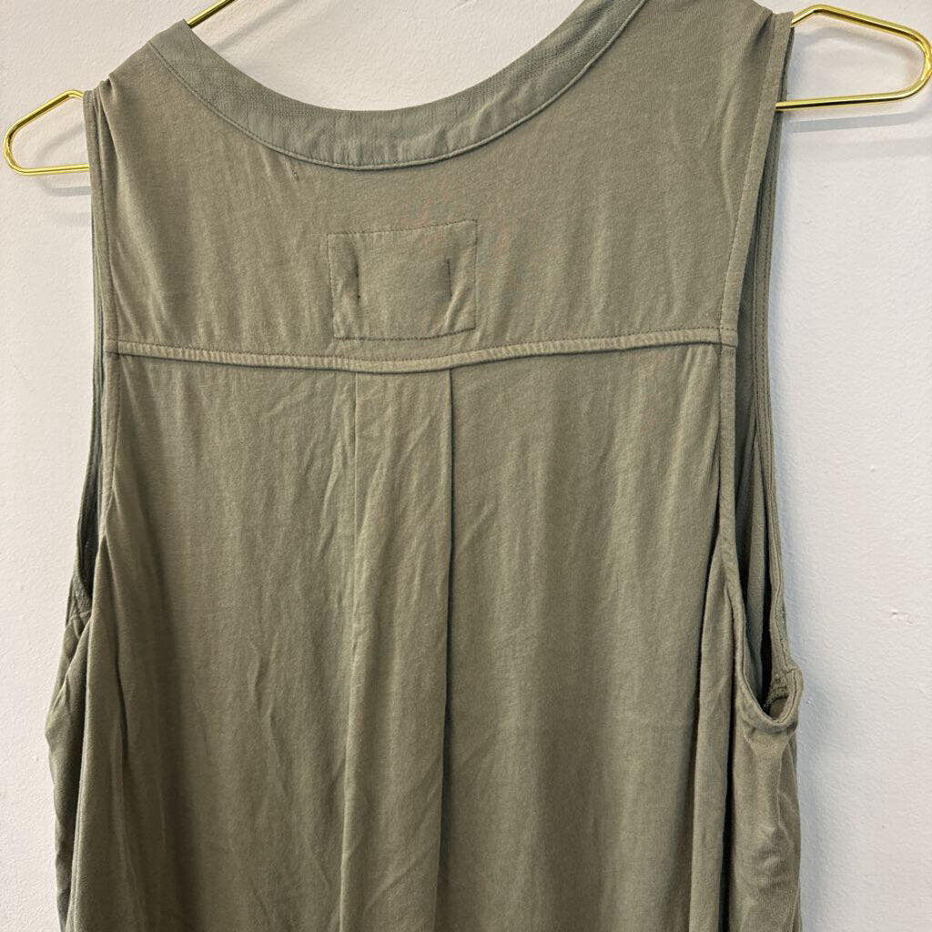 Maeve by Anthropologie Green V Neck Tank 1X