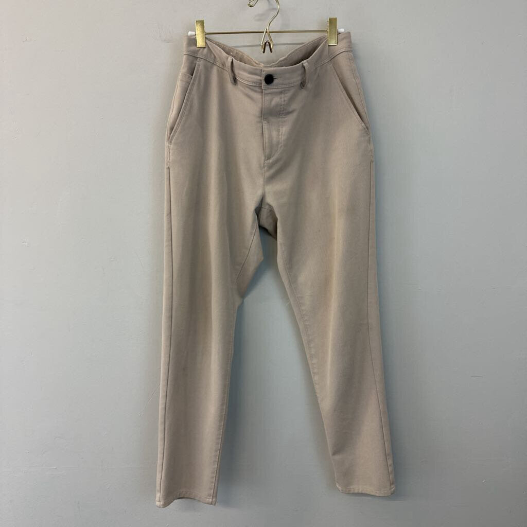 Zara Beige Straight Leg Pants 31