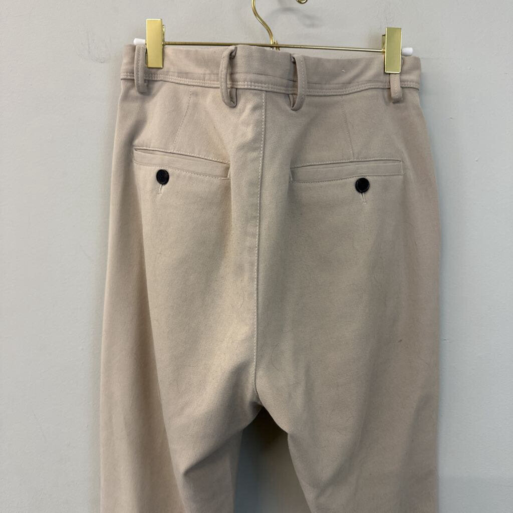 Zara Beige Straight Leg Pants 31