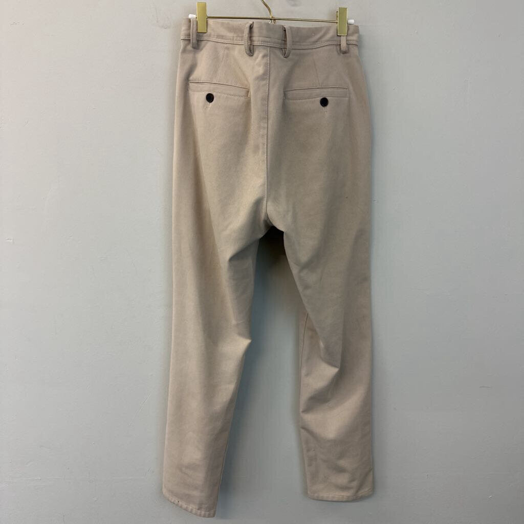 Zara Beige Straight Leg Pants 31