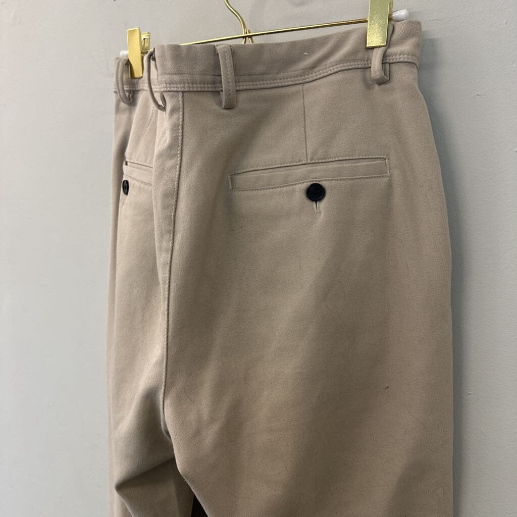 Zara Beige Straight Leg Pants 31