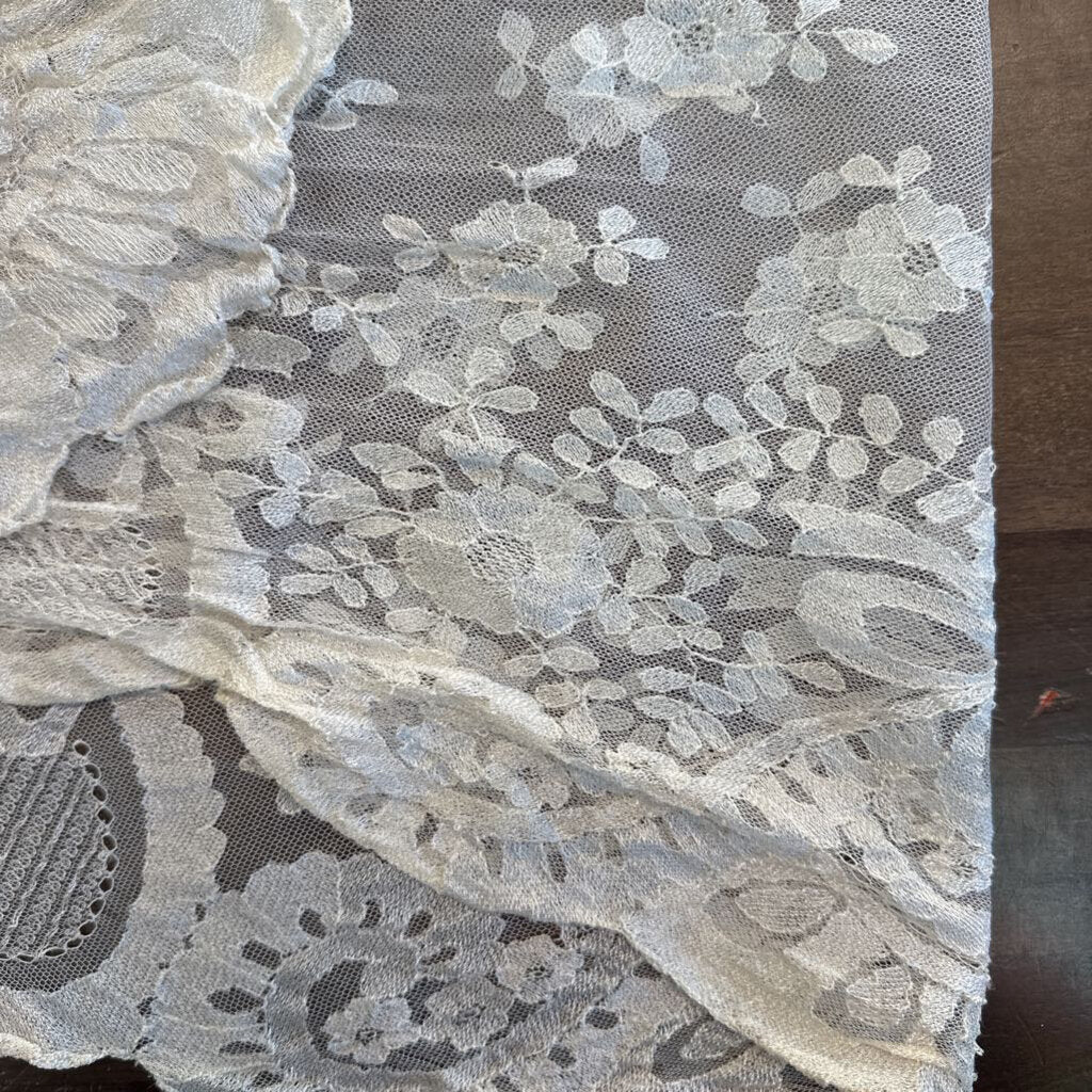 Cream Lace Wrap Scarf