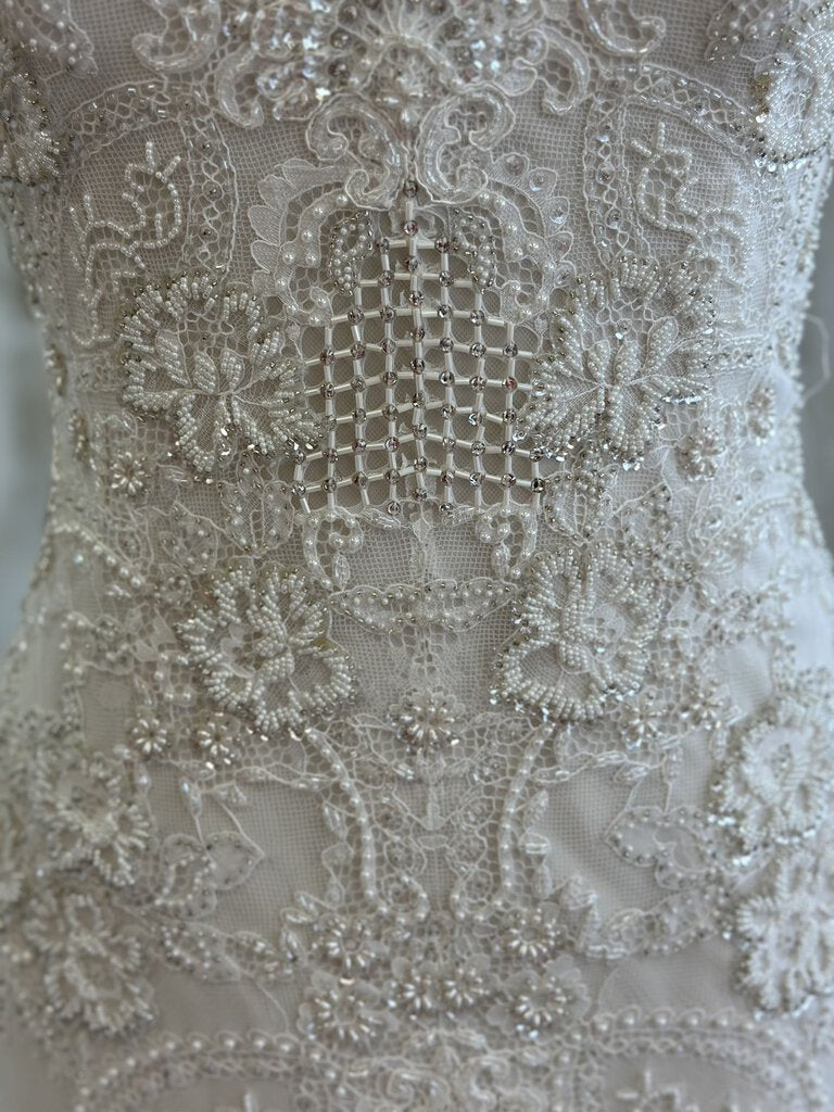 Watters Brides Dark Ivory Mermaid with Beaded Bodice 12