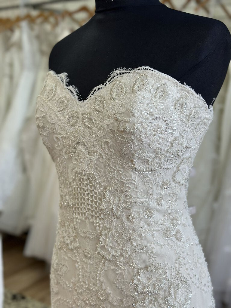 Watters Brides Dark Ivory Mermaid with Beaded Bodice 12