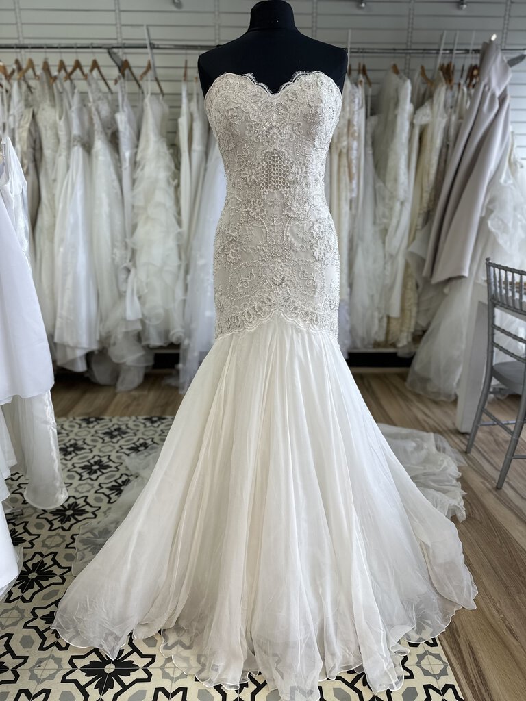 Watters Brides Dark Ivory Mermaid with Beaded Bodice 12
