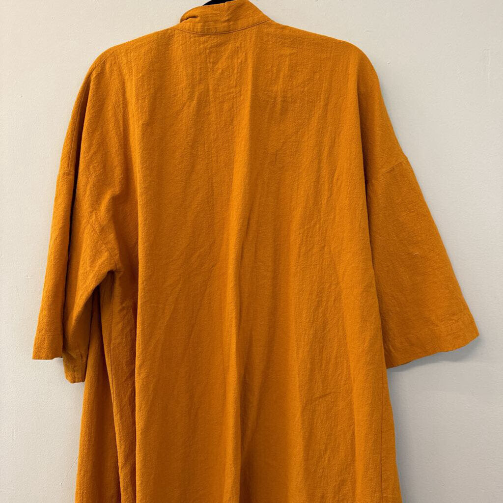 Universal Thread Marigold Short Sleeve Open Front Duster O/S