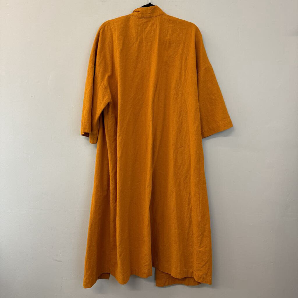 Universal Thread Marigold Short Sleeve Open Front Duster O/S