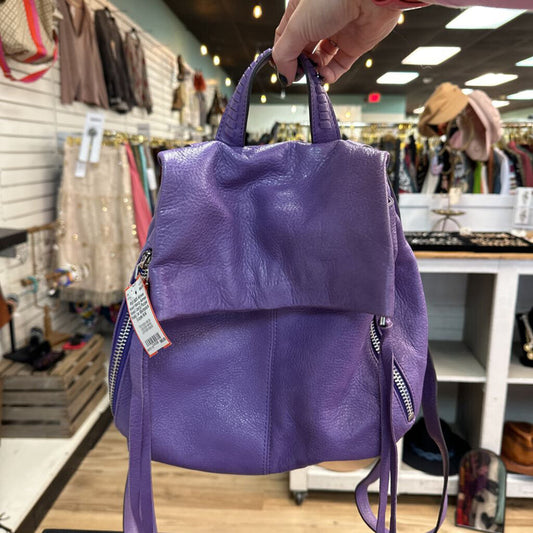 Aimee Kestenburg Purple Foldover Backpack