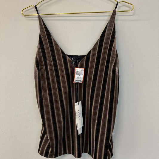 Maven West Brown Velvet Striped Tank Extra Small