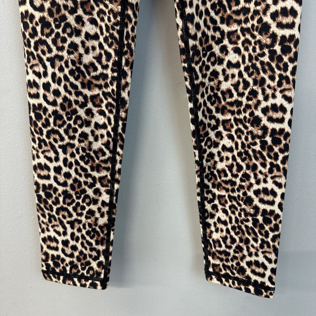 Zyia Active Brown Leopard Print Leggings 6-8