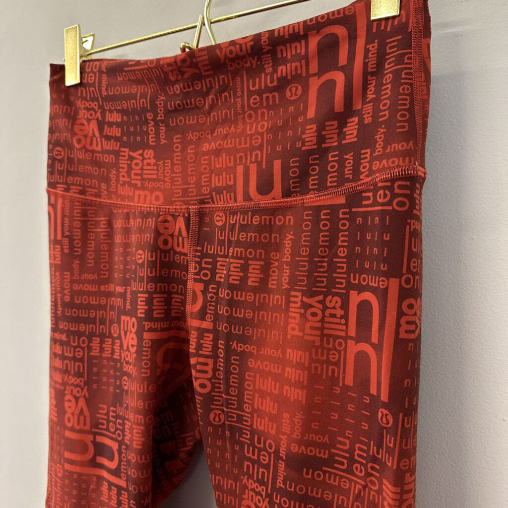 Lululemon Red Branded Cropped Wunder Train 8