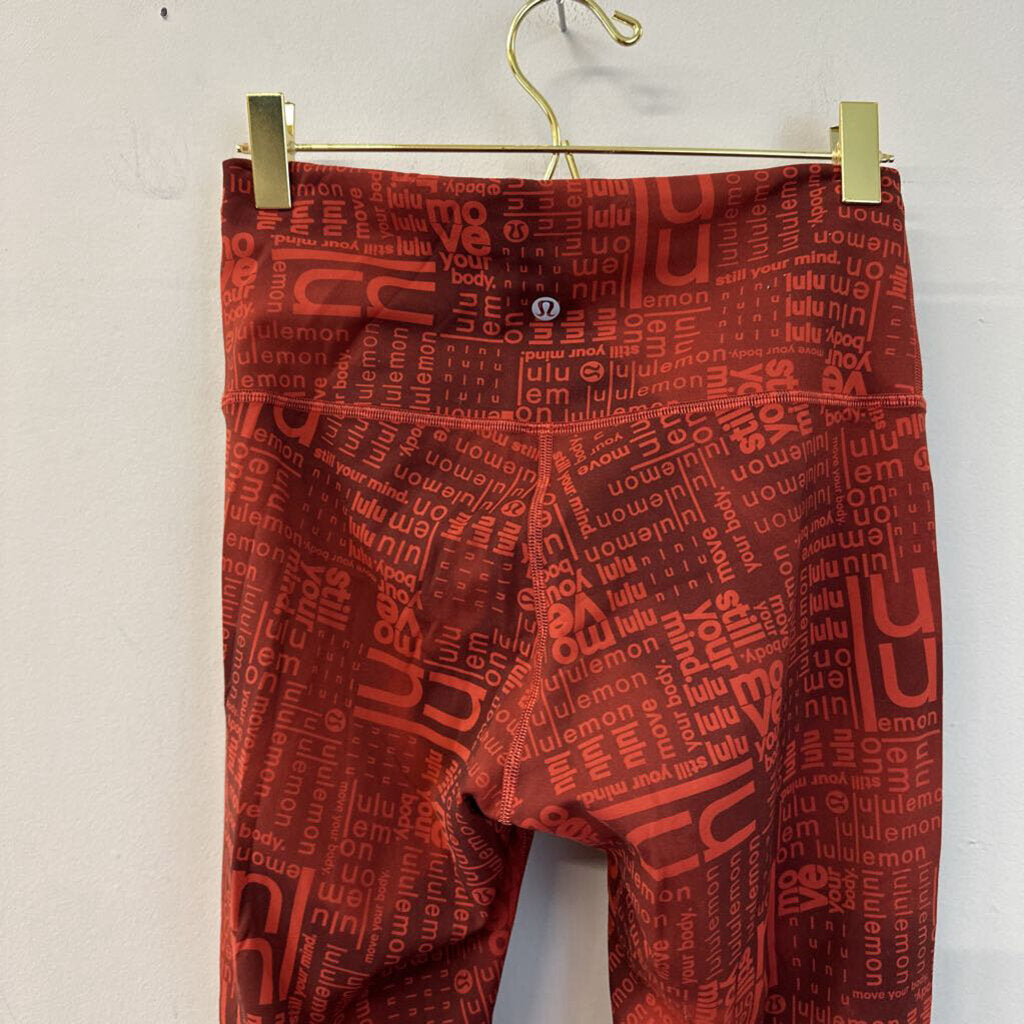 Lululemon Red Branded Cropped Wunder Train 8