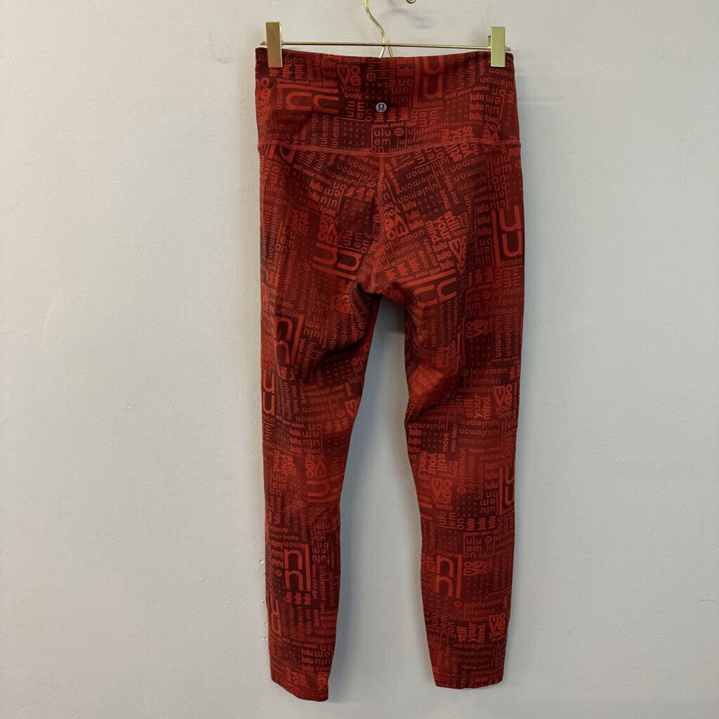 Lululemon Red Branded Cropped Wunder Train 8