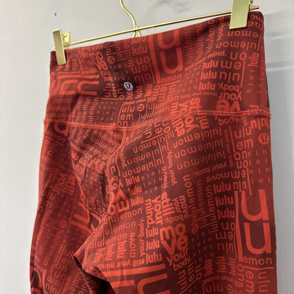 Lululemon Red Branded Cropped Wunder Train 8