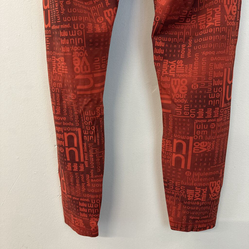 Lululemon Red Branded Cropped Wunder Train 8