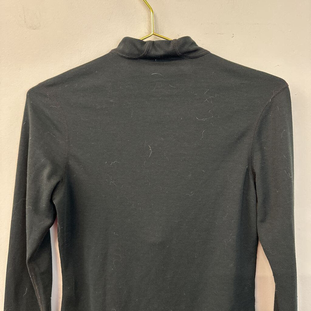 Patagonia Black Half Zip Long Sleeve Top Medium