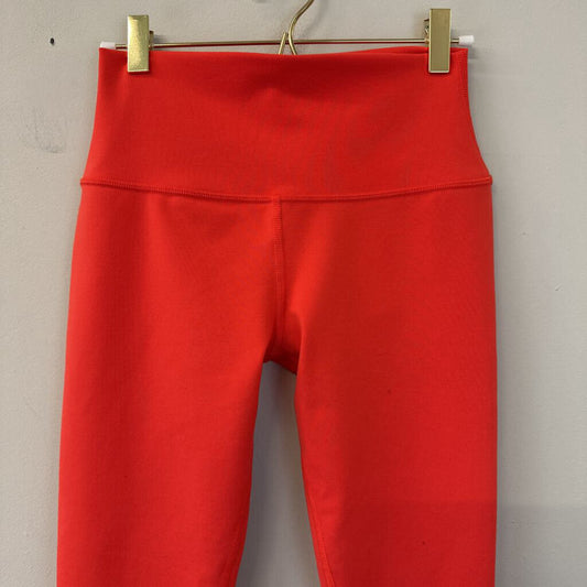 Alo Red Cropped Athletic Leggings Small