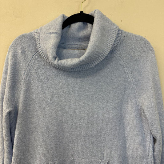 Loft Blue Knit Long Sleeve Turtleneck Sweater Small