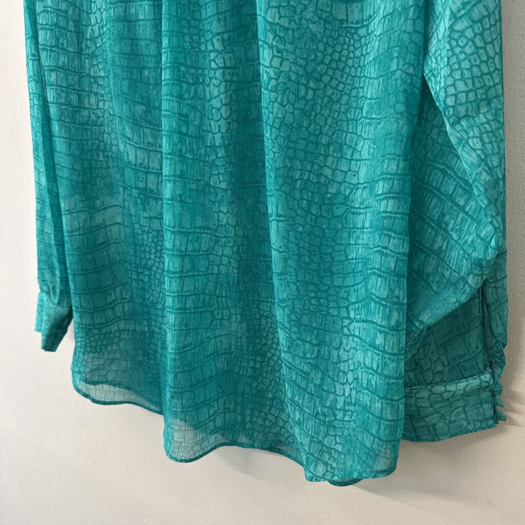 NWT Chicos Chiffon Snake Print Shirt 2