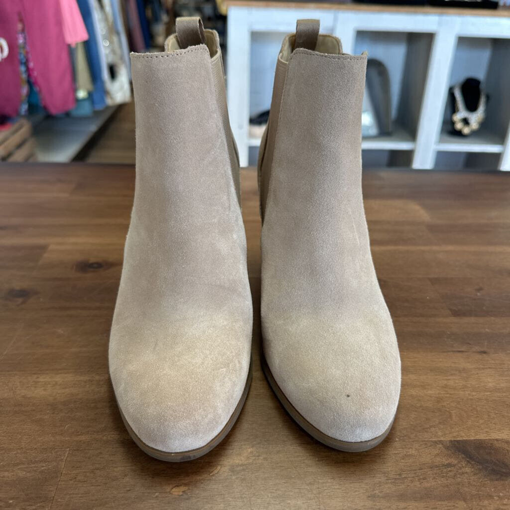 Michael Kors Biege Suede Lottie Booties 7.5