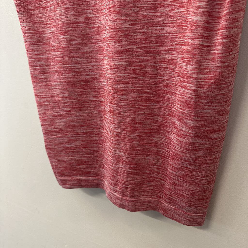 Lululemon Mens Red Heathered Short Sleeve Athletic Tee Small