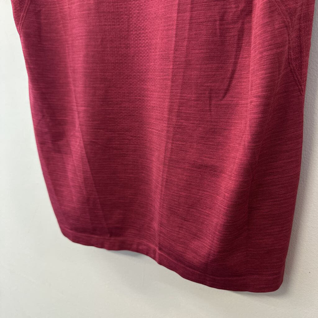 Lululemon Mens Burgundy Red Short Sleeve Athletic Tee Small