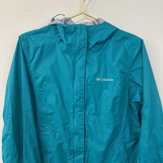 Columbia Teal Waterproof Zip Up Jacket Large