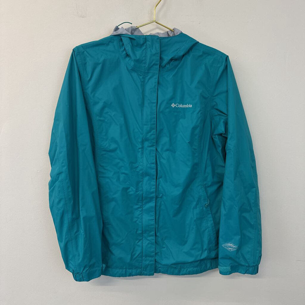 Columbia Teal Waterproof Zip Up Jacket Large