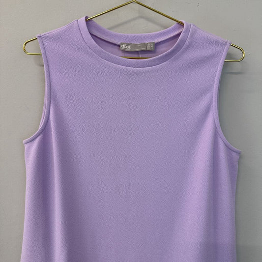 Asos Purple/ Silver Pleated Edge Sleeveless Top 8