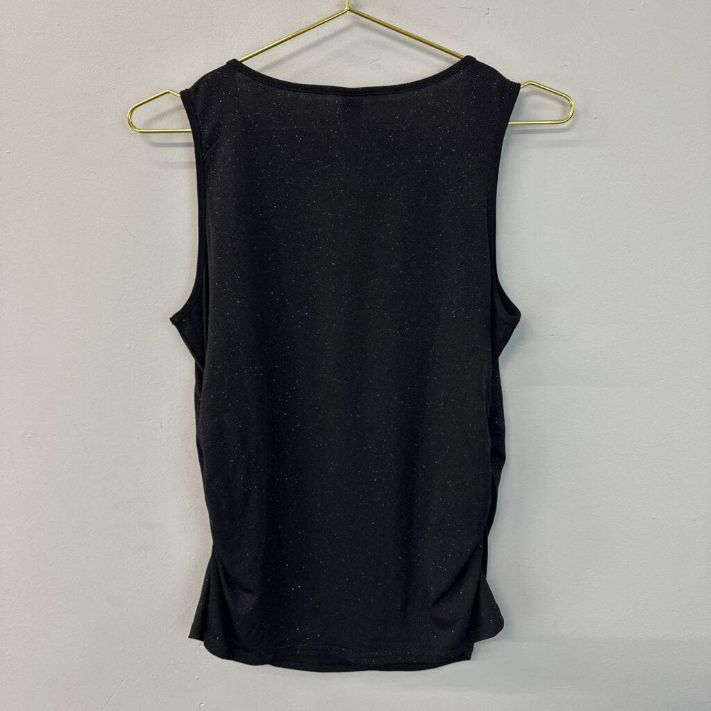 berek Black Sparkle Sleeveless Top Medium