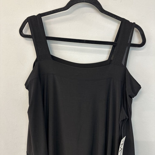 Channa Black Cold Shoulder A Symmetrical Hem Top Medium