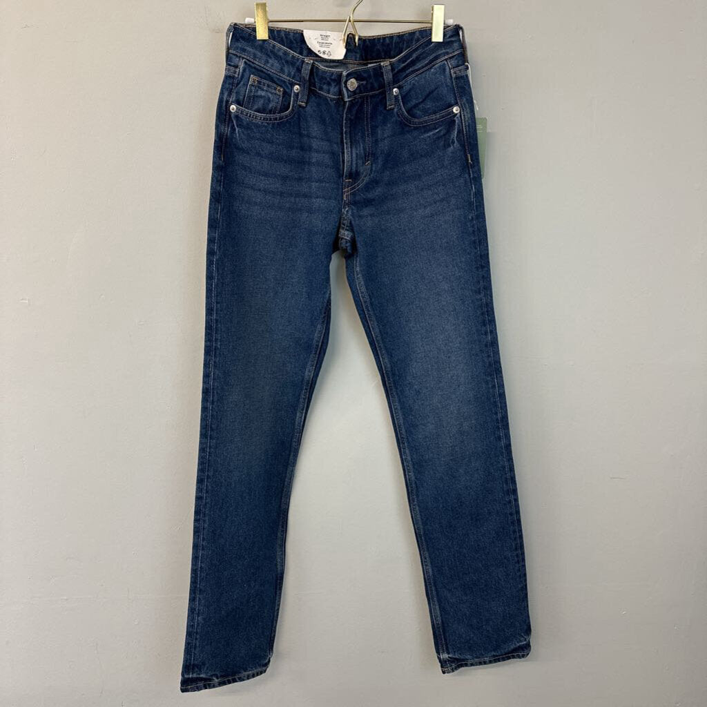 &Denim Dark Wash Straight Leg Jeans 2