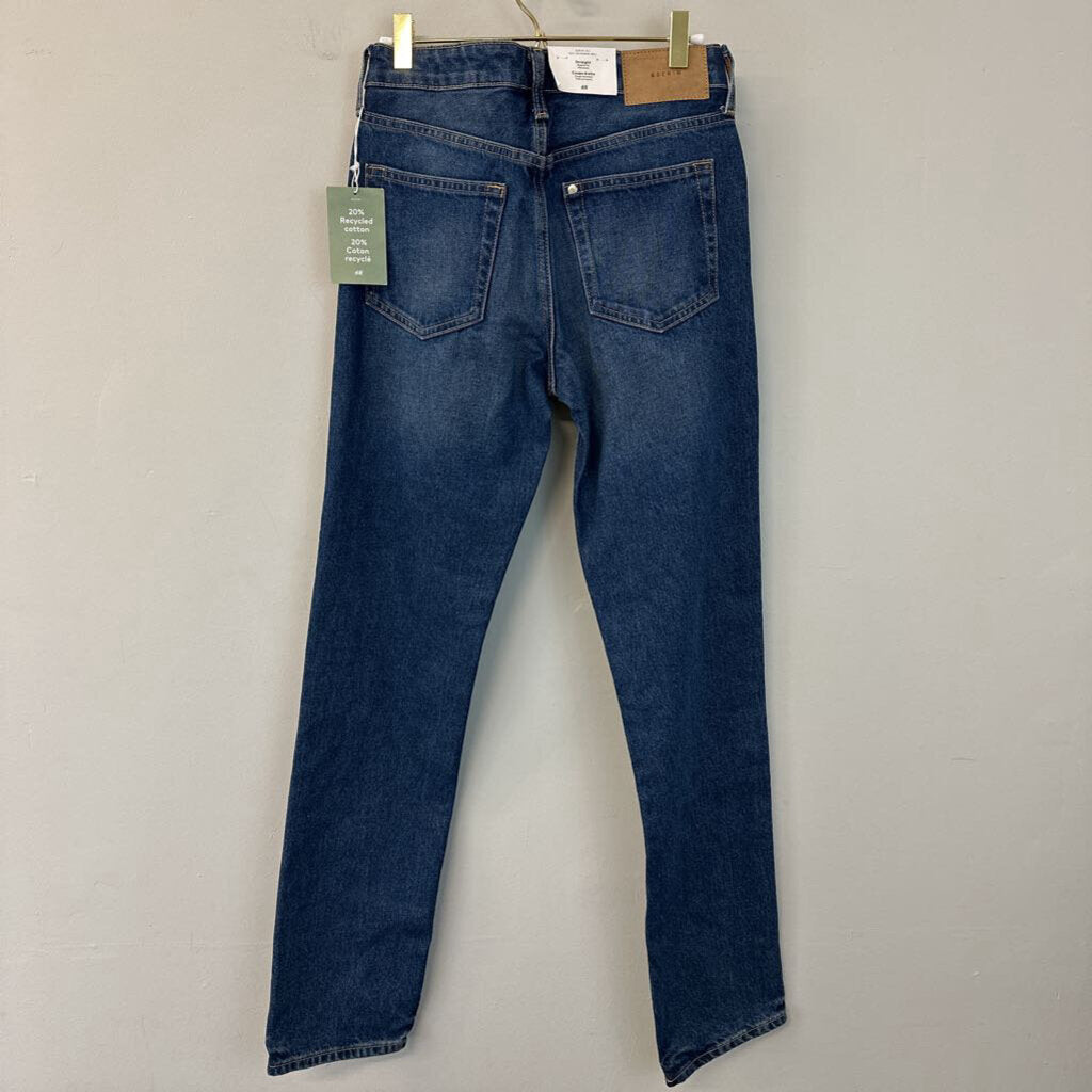 &Denim Dark Wash Straight Leg Jeans 2