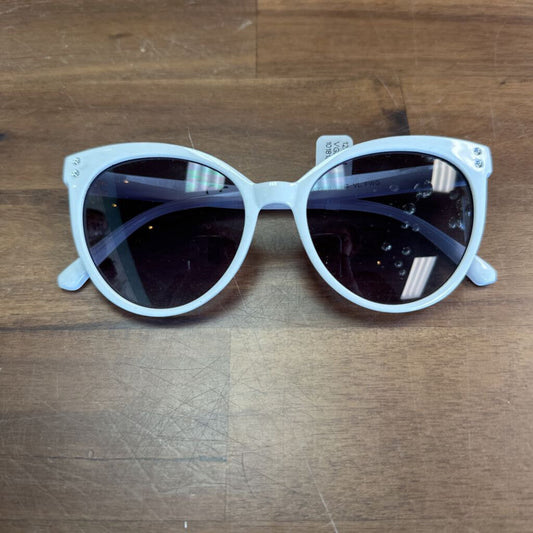 Quay White Frame Oversized Sunglasses