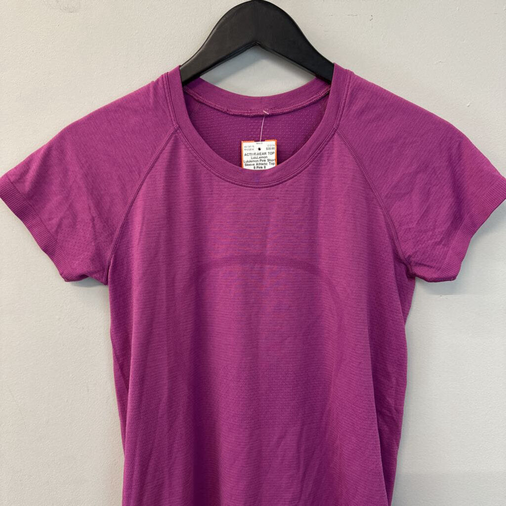 Lululemon Pink Short Sleeve Athletic Top 8