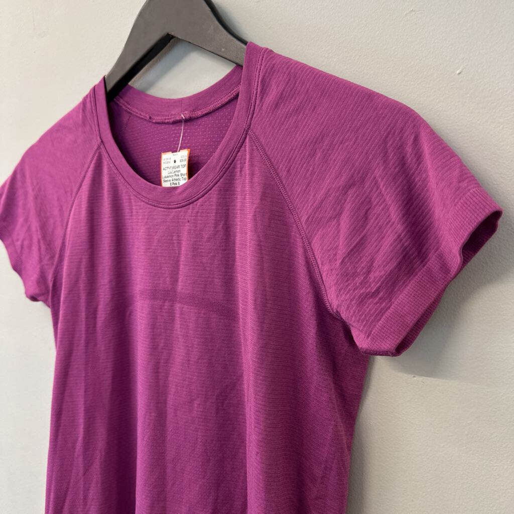 Lululemon Pink Short Sleeve Athletic Top 8