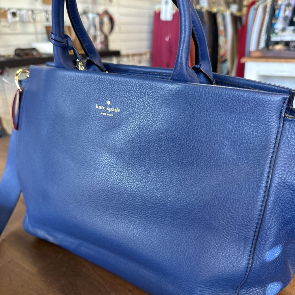 Kate Spade Blue Pebbled Leather Cedar Street Purse