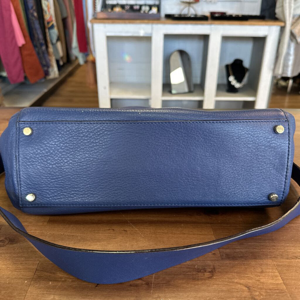 Kate Spade Blue Pebbled Leather Cedar Street Purse