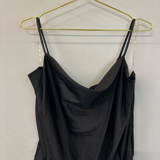 Nine West Black Silky Sleeveless Bodysuit Extra Large