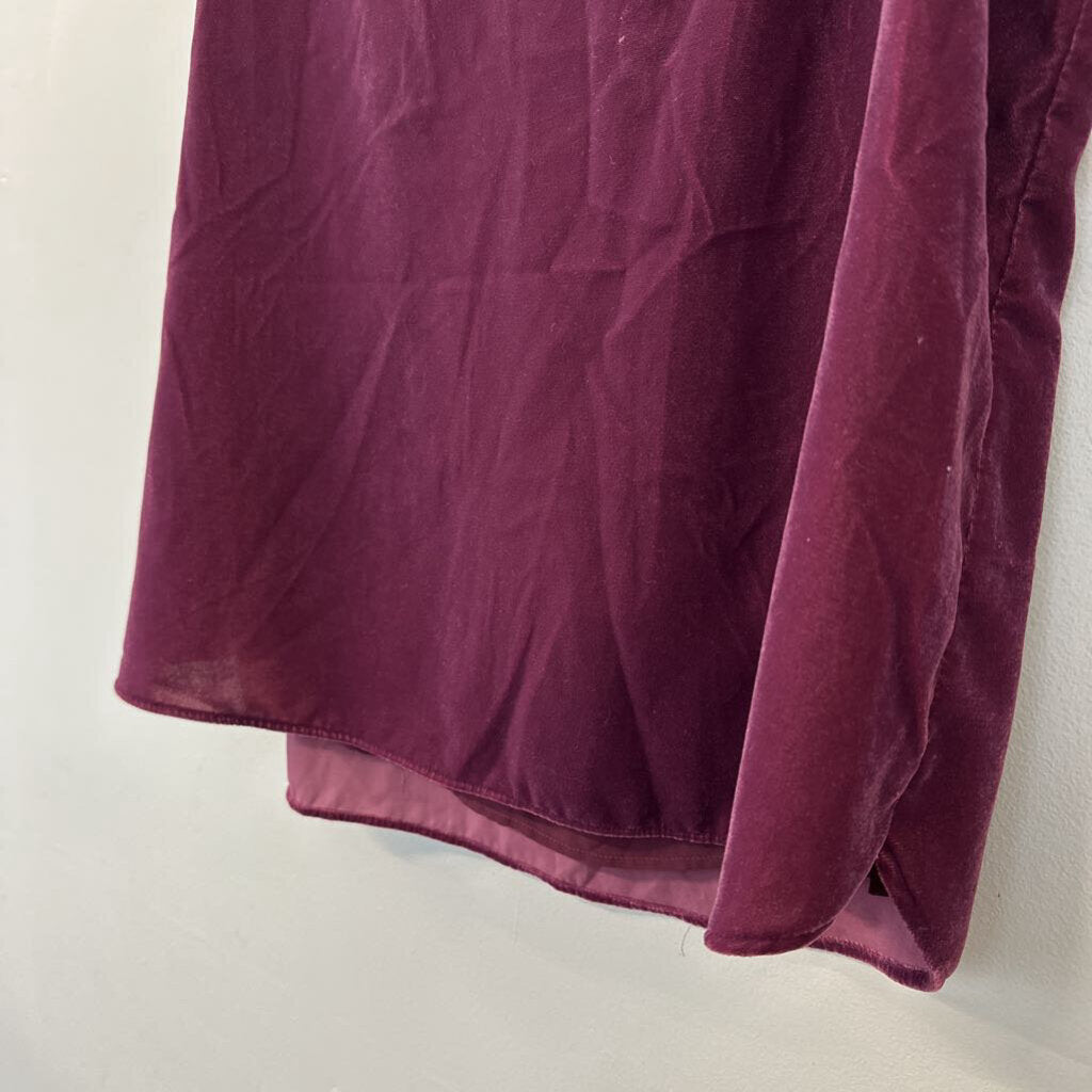 Loft Purple Velvet Tank Top Extra Large